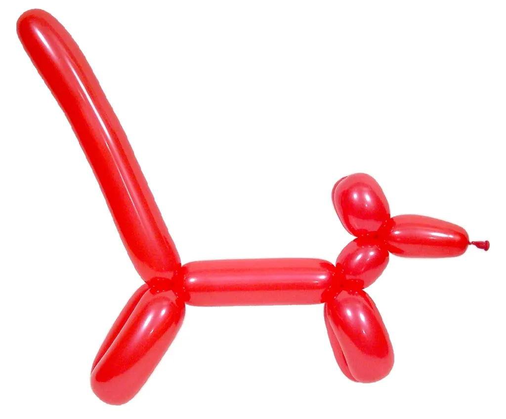 Chien sculpté en ballon